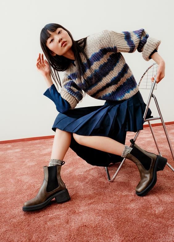 Vagabond Boots Dorah Nâu đất - cổ thun