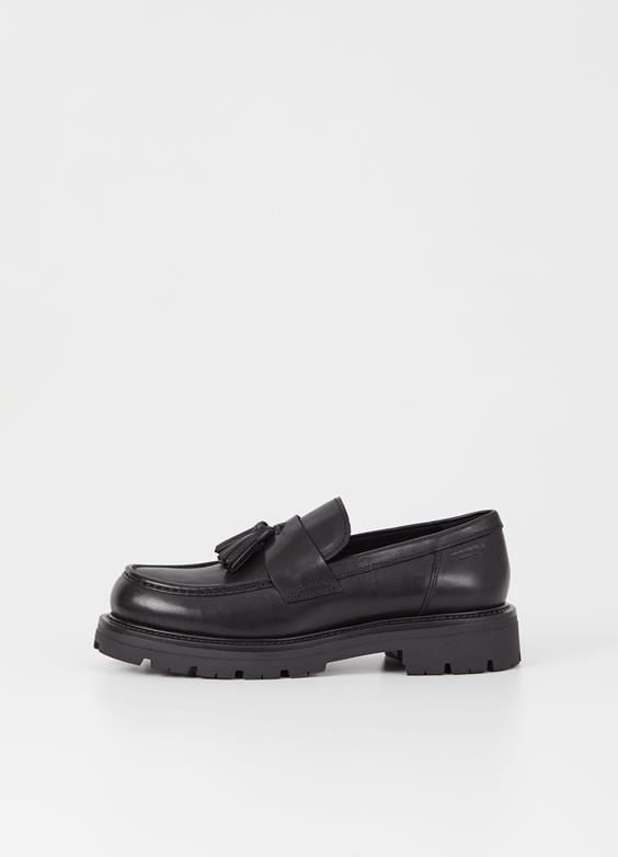 Vagabond Loafer Cosmo Đen - tua rua