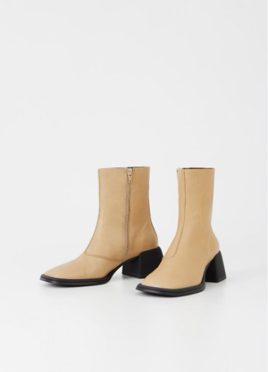 Vagabond Boots Anise Kem - khóa kéo