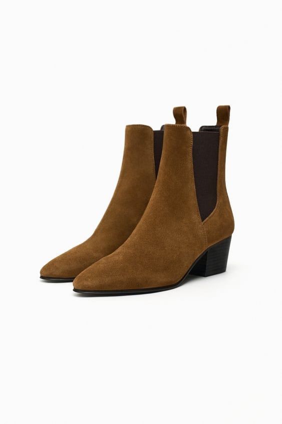 Zara Ankle Boots Da lộn