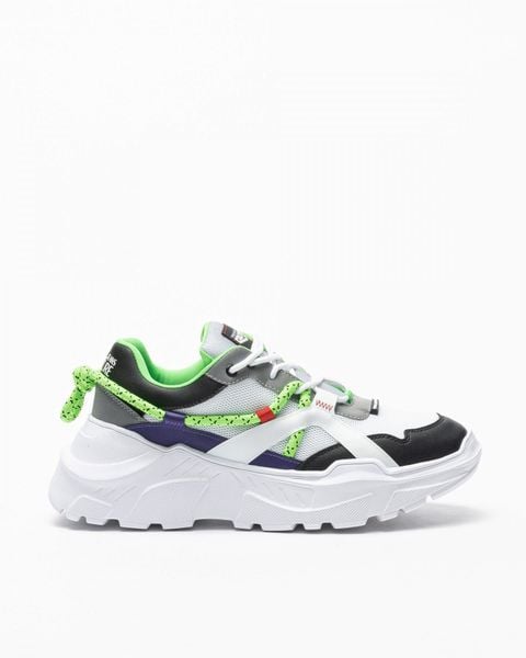  Giày Versace Trắng dây xanh 