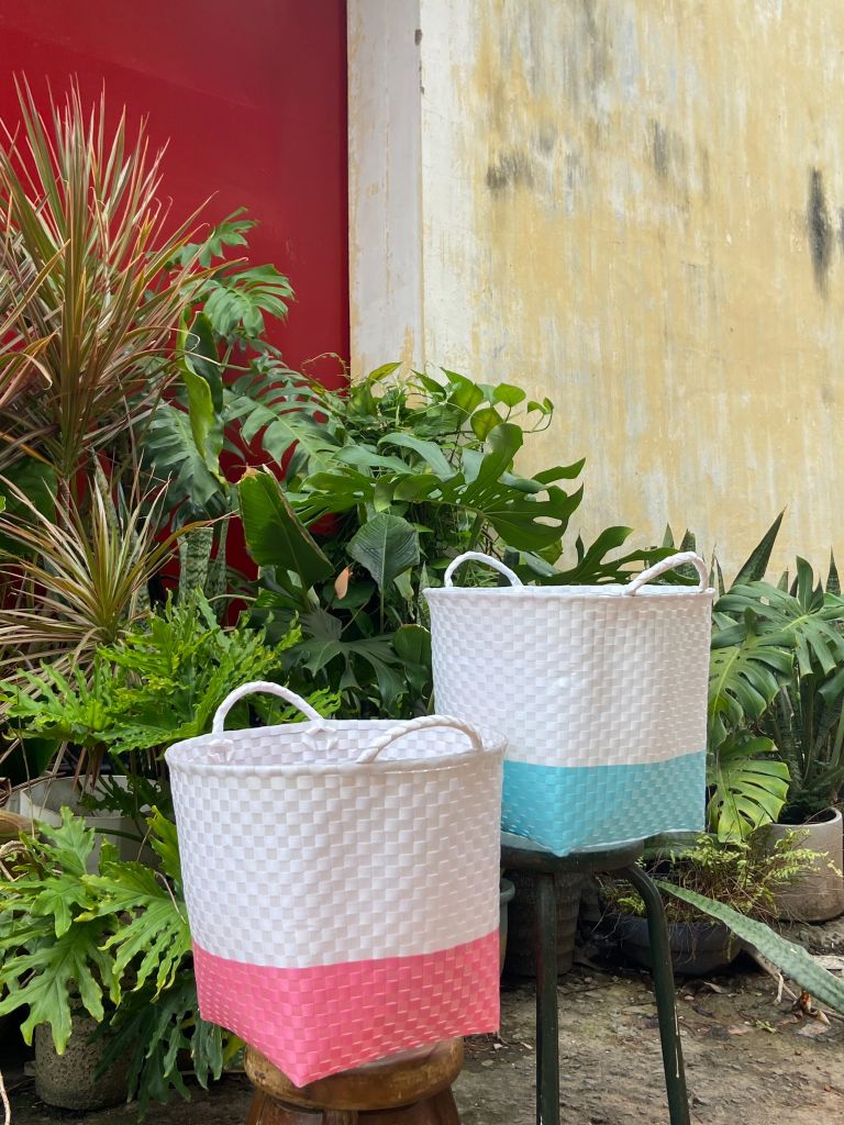 Giỏ PP tròn có quai H33