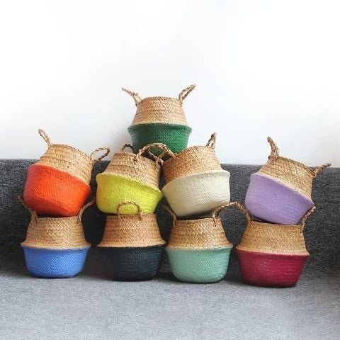 Giỏ mây nhiều màu D35