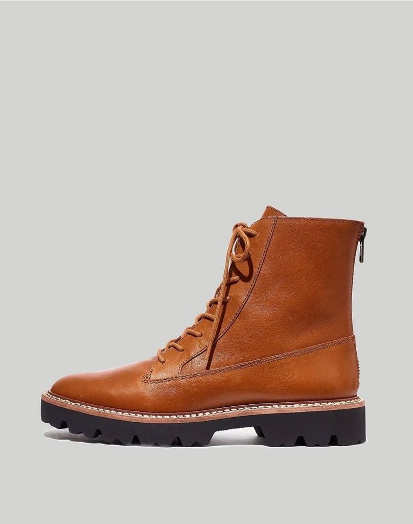 Madewell Boot Nâu cột dây