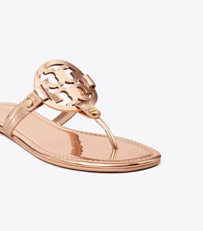 Dép xỏ ngón Tory Burch Ánh vàng hồng