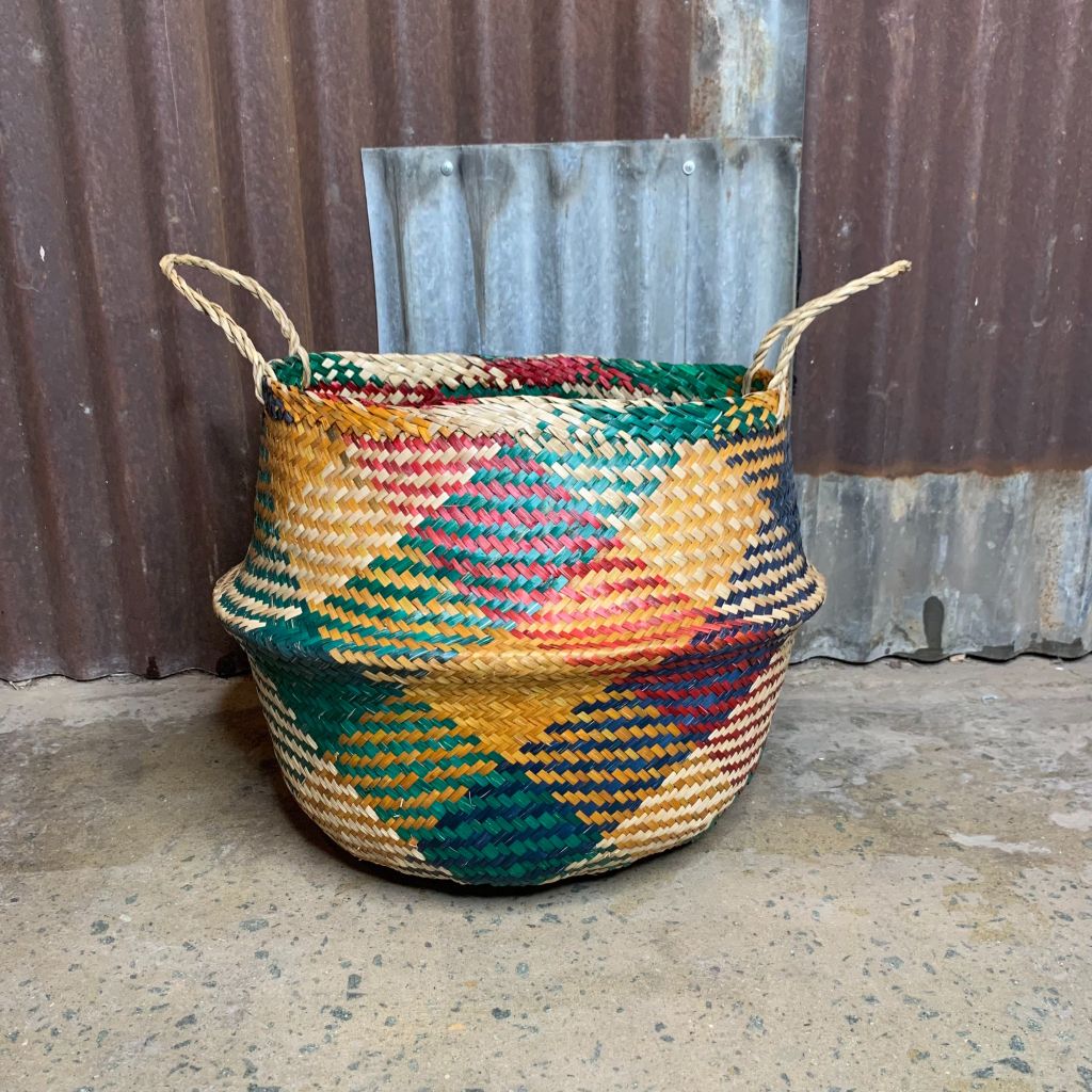 Giỏ mây màu sắc