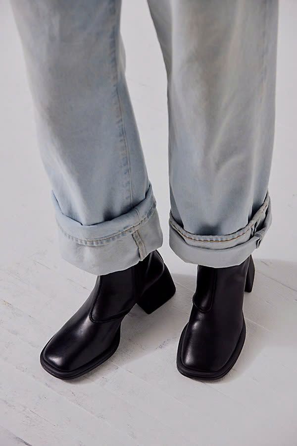 Vagabond boots Anise đen -khóa kéo