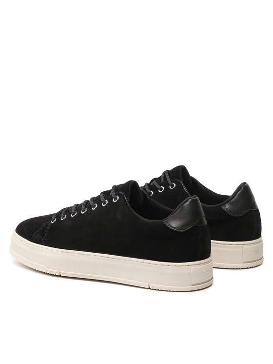 Vagabond Sneaker đen da lộn gót da mờ