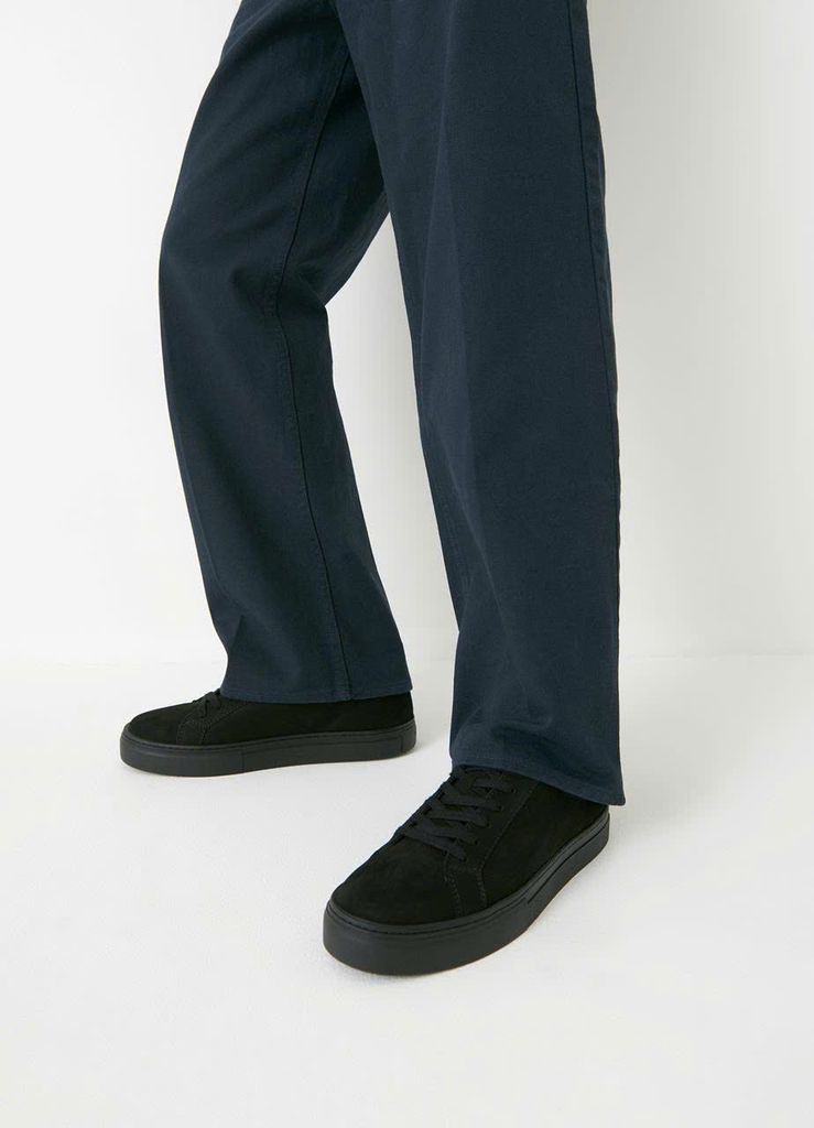 Vagabond Sneaker đen da lộn đế đen