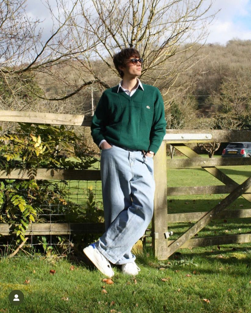 Vagabond sneaker trắng phối xanh