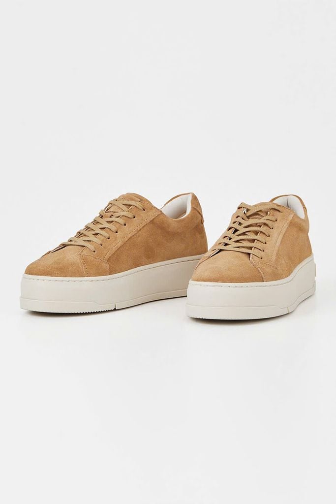 Vagabond sneaker nâu bò đế trắng