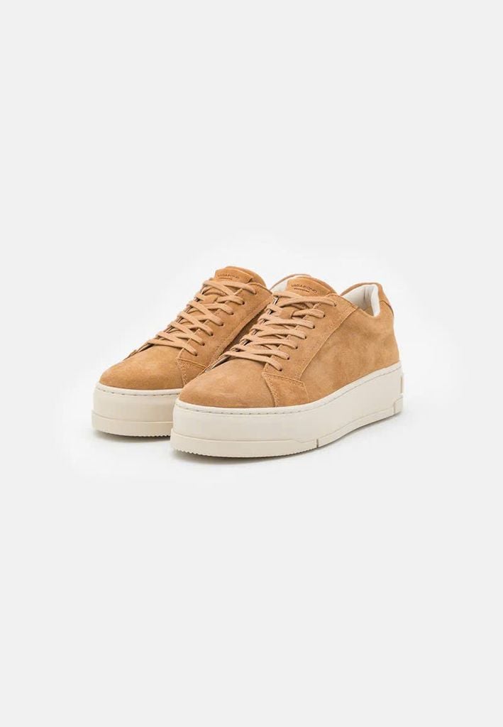 Vagabond sneaker nâu bò đế trắng