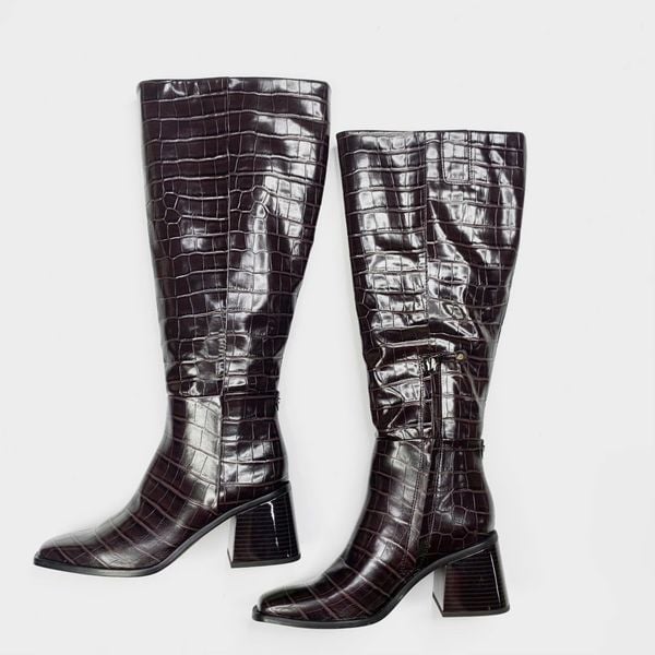  Boots Sam Eldelman Nâu da rắn 