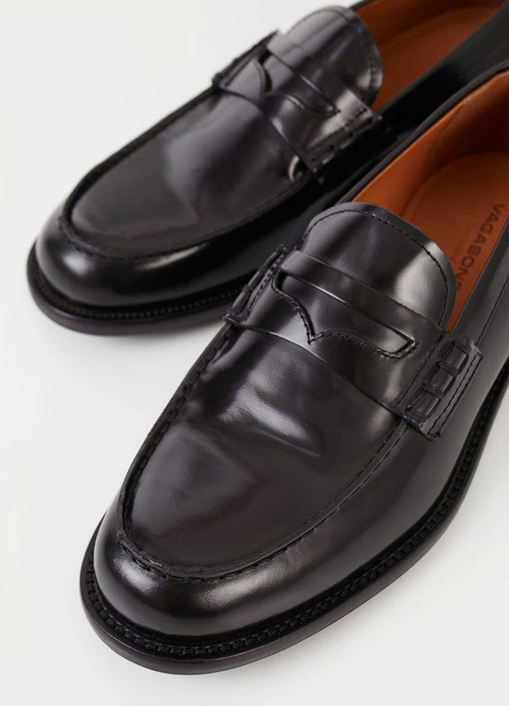 Vagabond loafer Đen da bóng