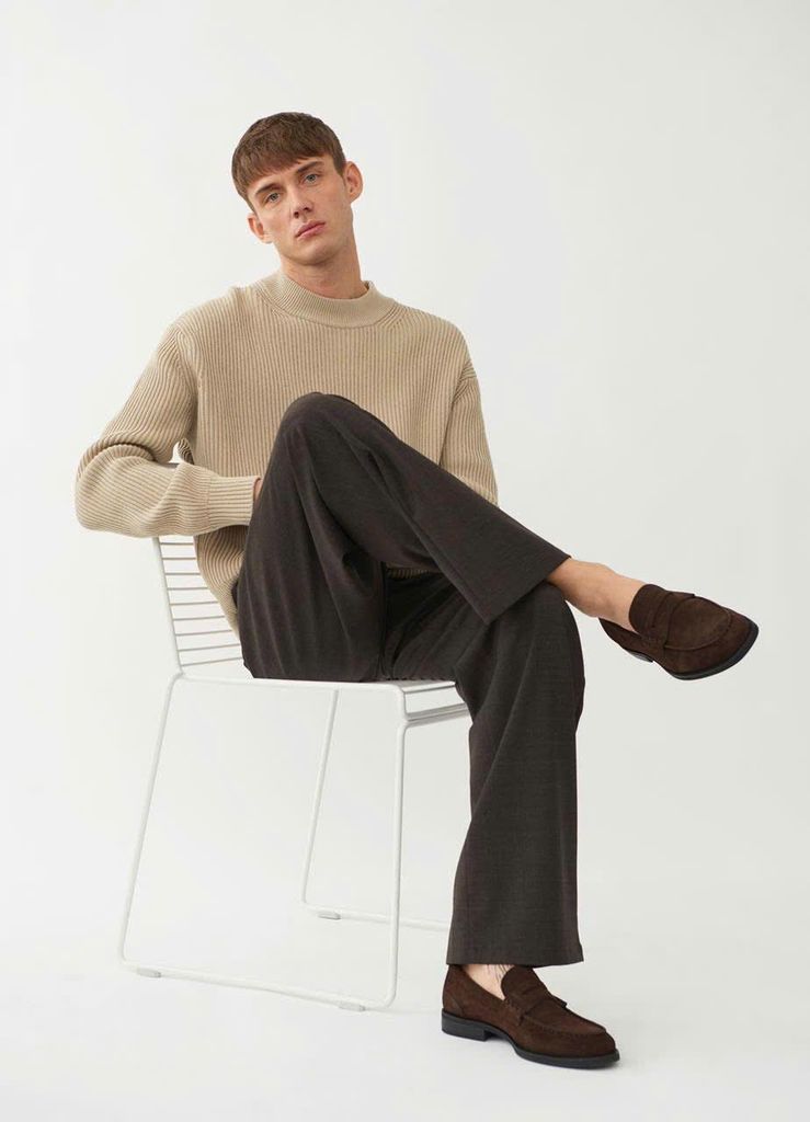 Vagabond  Loafer nâu da lộn