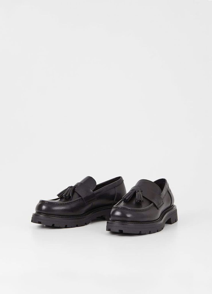 Vagabond Loafer Cosmo Đen - tua rua