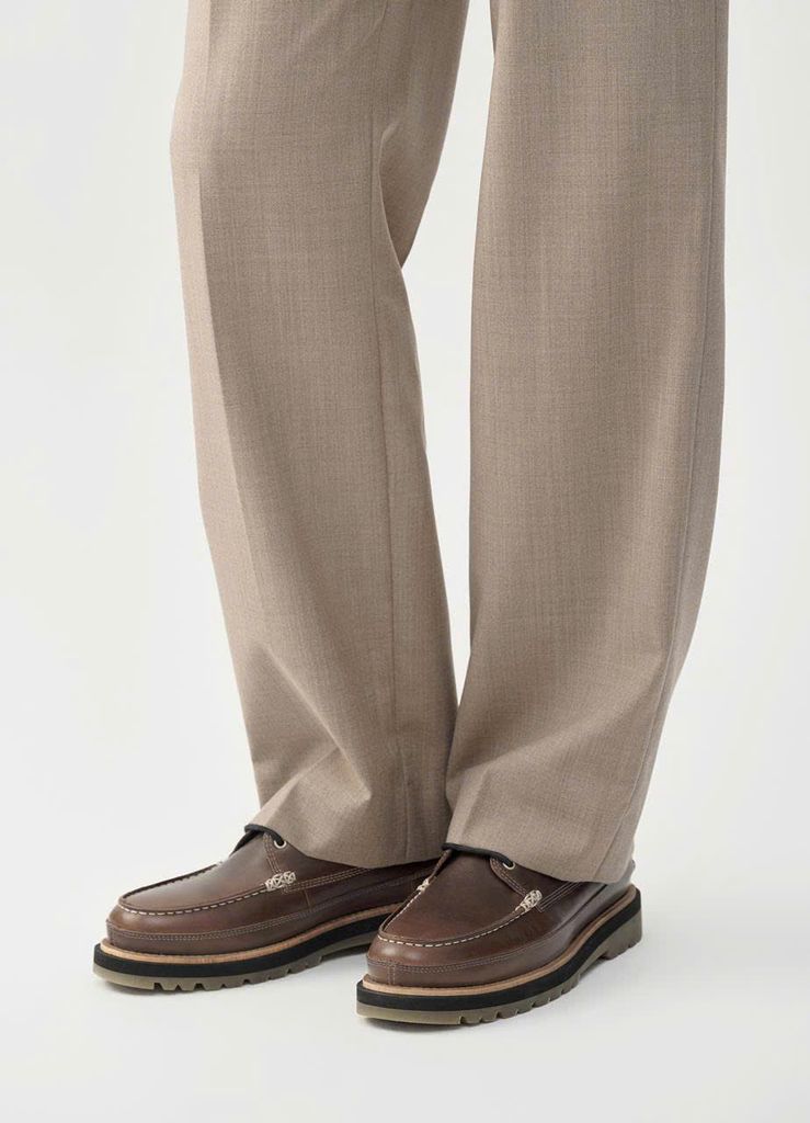 Vagabond Loafer Nâu cột dây