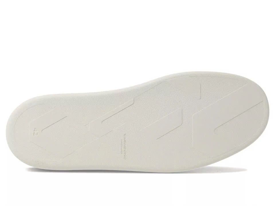 Vagabond sneaker trắng gót da lộn