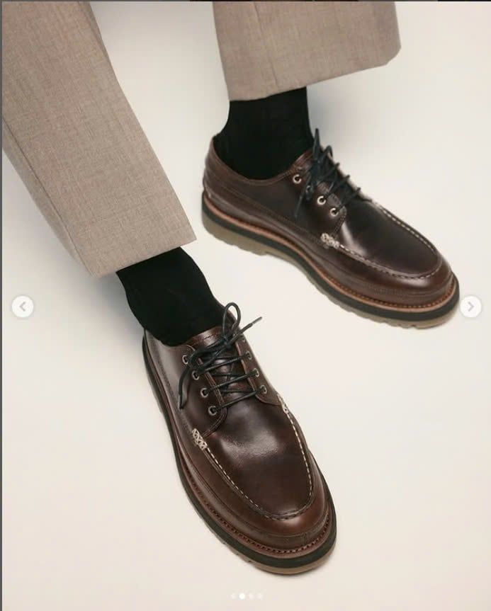 Vagabond Loafer Nâu cột dây