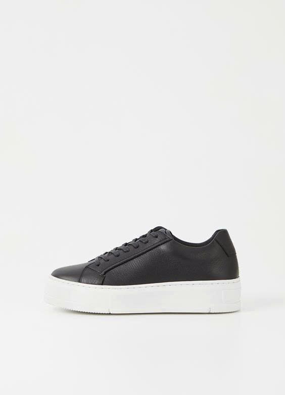 Vagabond sneaker đen đế trắng