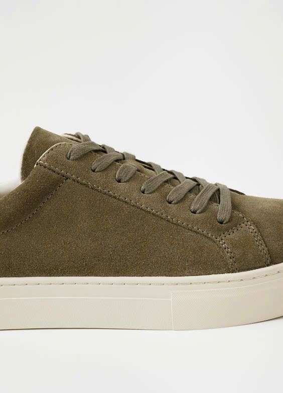 Vagabond Sneaker xanh rêu da lộn