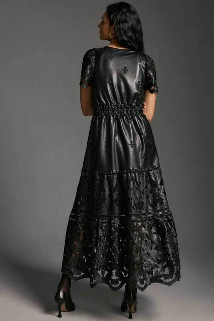 By. Anthropologie - Đầm da họa tiết- SIZE M