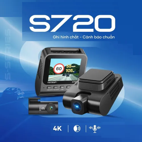  Vietmap S720 Pro 4K Camera Hành Trình Ghi Hình Và Cảnh Báo Giao Thông 