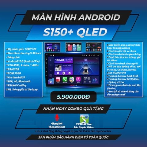  Winca S150 Qled 9 inch 2GB 32GB Màn Hình Android 