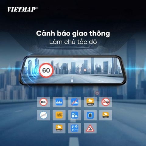  Vietmap R440 4K Ghi Hình Trước Sau Và Cảnh Báo Giao Thông 