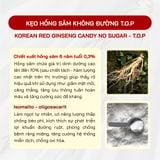  Kẹo Hồng Sâm Không Đường T.O.P 