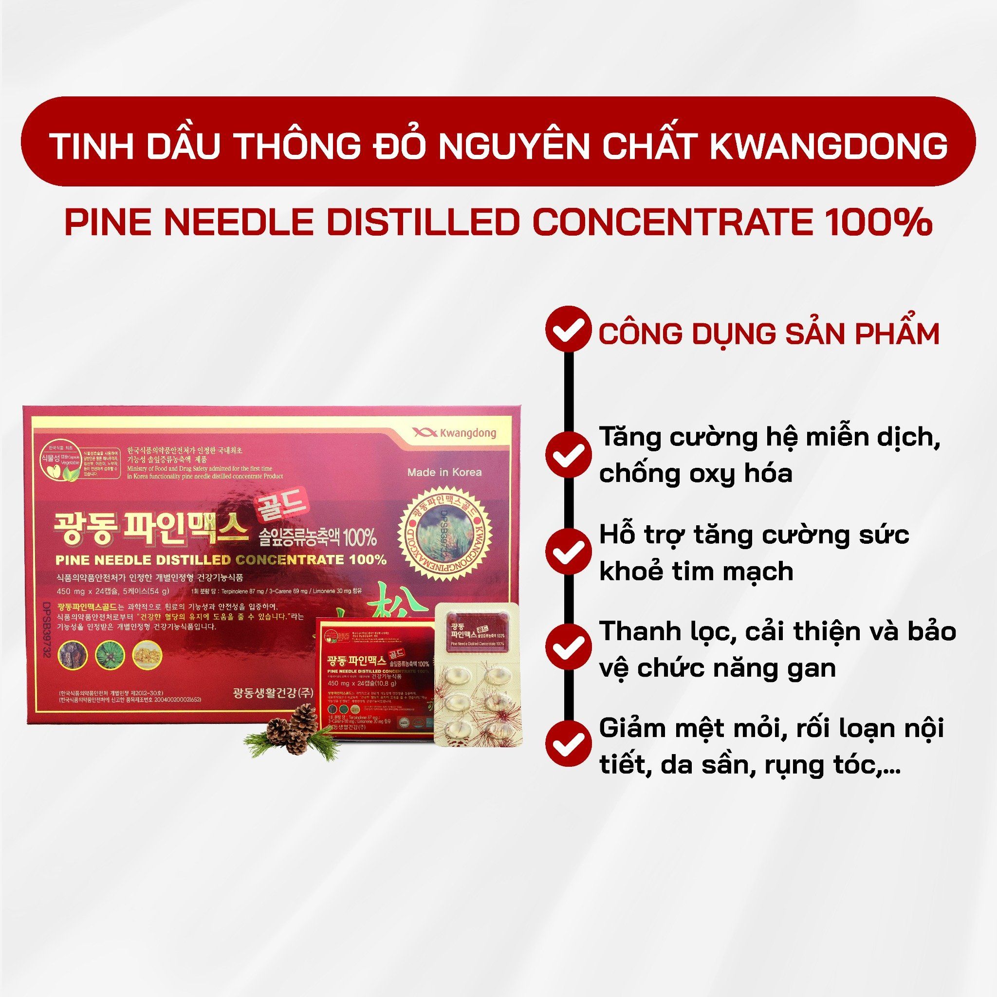  Tinh Dầu Thông Đỏ Kwangdong 