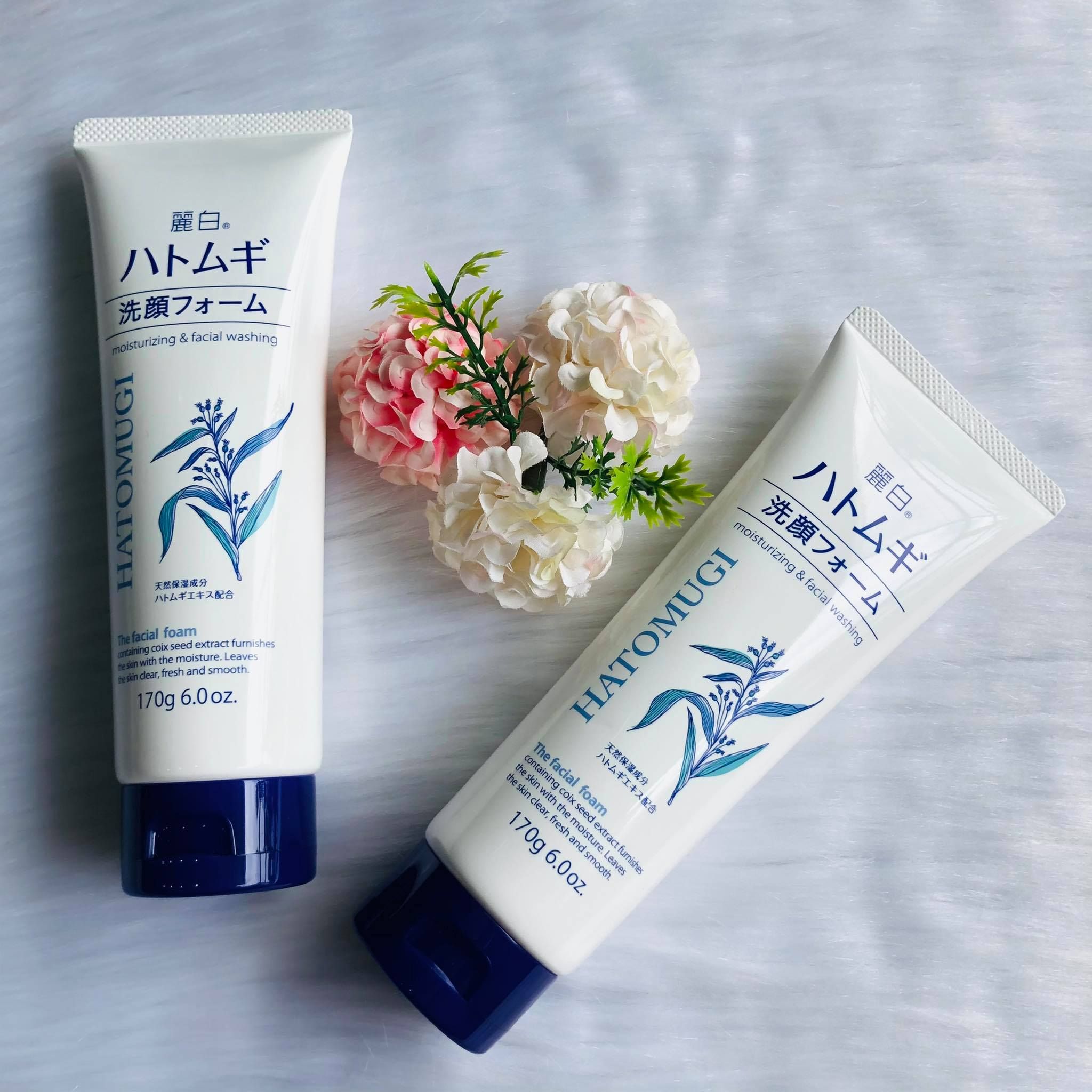  MP Sữa rửa mặt ý dĩ Hatomugi 170g trắng 