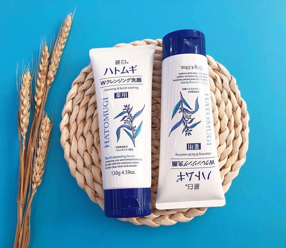  MP Sữa rửa mặt ý dĩ Hatomugi 130g trắng 