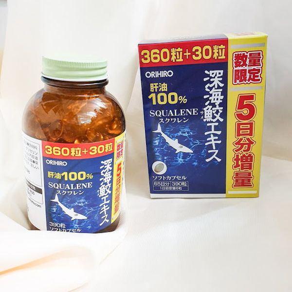  TP Orihiro Sụn vi cá mập 
100% Squalene 390v 
