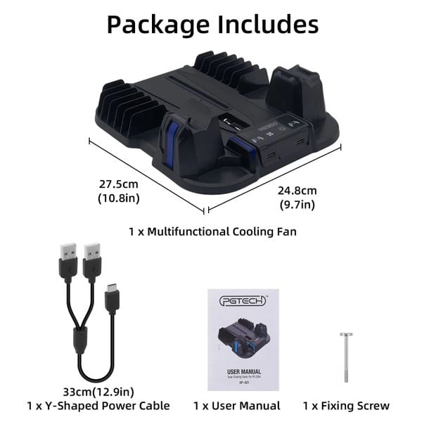  Đế Tản Nhiệt Ps5 Pro, Slim PGtech GP-521 