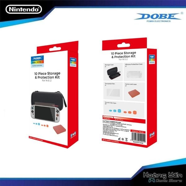  Túi Chống Sốc Cho Nintendo Switch 2 Dobe + Cường Lực + Nút Analog + Vỏ Silicon + Hộp Băng TNS-5111 
