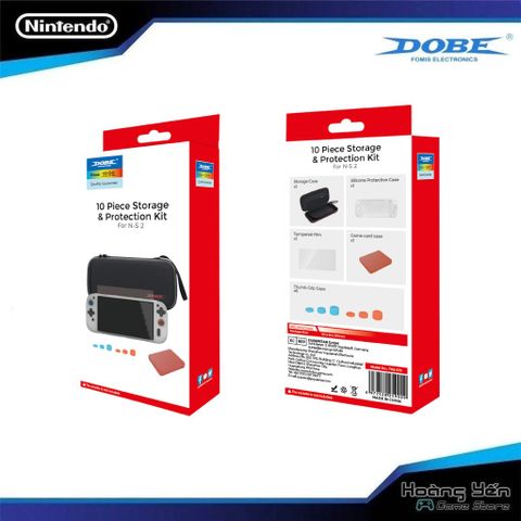 Túi Chống Sốc Cho Nintendo Switch 2 Dobe + Cường Lực + Nút Analog + Vỏ Silicon + Hộp Băng TNS-5111 