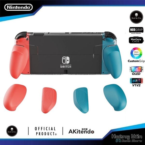  Ốp lưng GripCase Skull & Co cho Nintendo Switch Oled Crystal Neon 