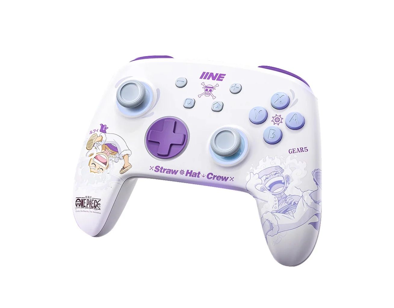  Tay cầm Nintendo Switch Pro Controller Cartoon One Piece Trắng Tím IINE L945 