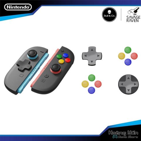  Nút điều khiển Skull & Co. Switch 2/ D-PAD màu thế hệ NS2 phím điều hướng tròn/chéo 