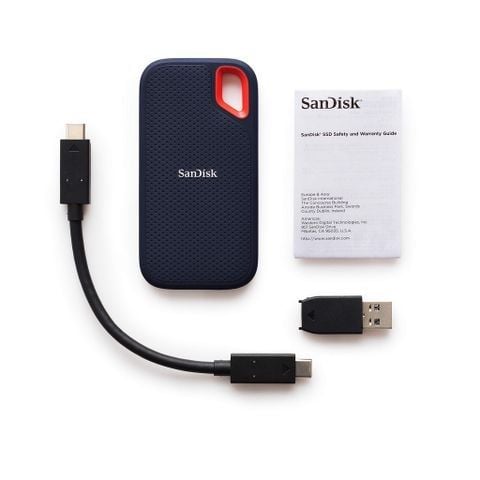  Ổ Cứng Di Động SSD Sandisk Extreme E61 1TB/ 2TB - Tặng Kèm Bóp Chống Sốc 