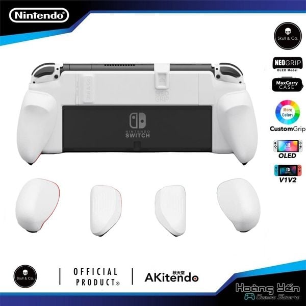  Ốp lưng GripCase Skull & Co cho Nintendo Switch Oled White 