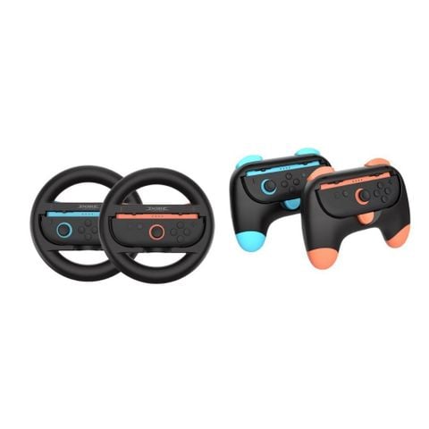  Phụ Kiện Nintendo Switch 2/ Grip Controller/ Vô Lăng/ Vợt/ Trap Dobe 