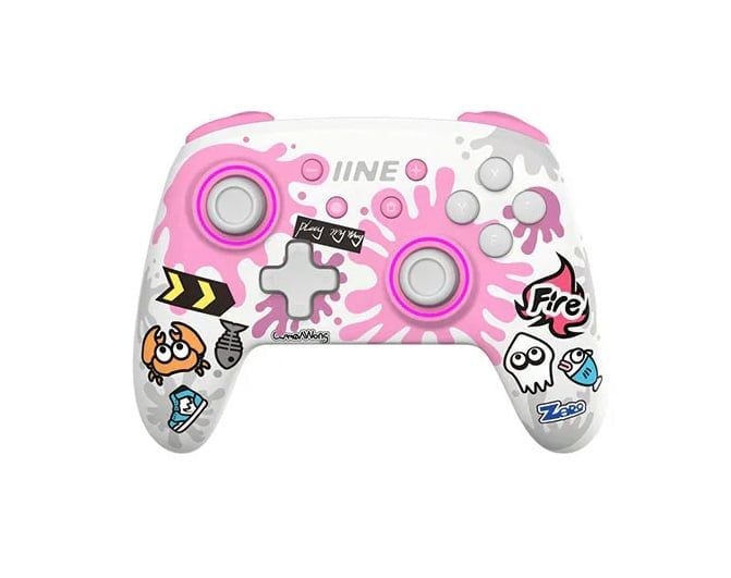  Tay cầm Nintendo Switch Pro Controller Splatoon Hồng IINE L708 