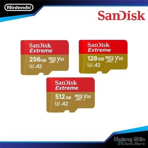  Thẻ nhớ MicroSDXC SanDisk Extreme 128GB/256GB/512GB A2 ~ 160MB/s - Bảo hành 5 năm 