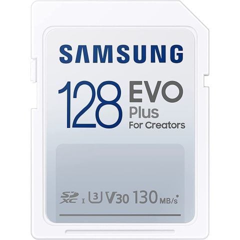  Thẻ Nhớ SDXC Samsung 32GB 64GB 128GB Evo Plus 4K cho Máy Ảnh, Máy Quay Phim 