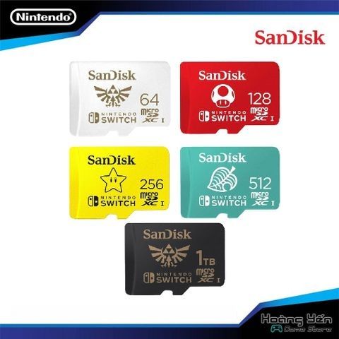  Thẻ Nhớ Sandisk cho Nintendo Switch 128GB/ 256GB/ 400GB 