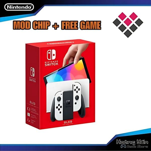  Máy Nintendo Switch Oled Mod Chip Hack phiên bản Trắng 
