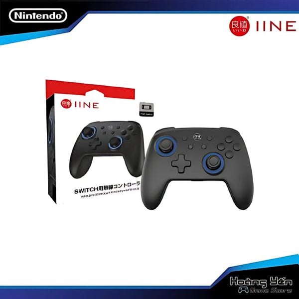  Tay Cầm Chơi Game Bluetooth Không Dây Samurai Black Cho Nintendo Switch IINE L617 