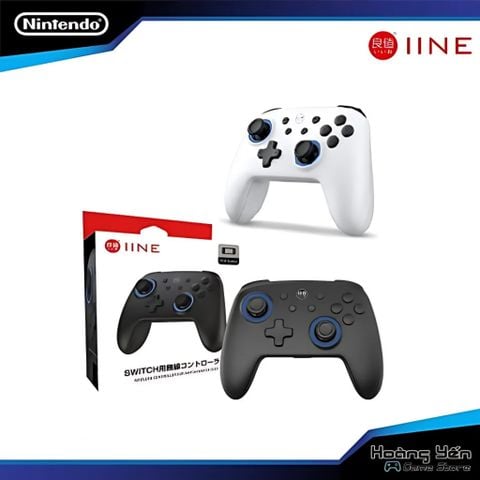  Tay Cầm Chơi Game Bluetooth Không Dây Samurai Cho Nintendo Switch IINE L617 Đen và IINE L856 trắng 